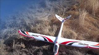 FMS RocHobby V Tail Glider 90 inch wingspan Movie [upl. by Delly]