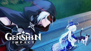 Arlecchino Stalks Furina Cutscene Animation  Truth About Archon Quest Part 4  Genshin Impact 41 [upl. by Repinuj]