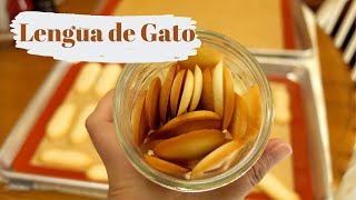 Easy Lengua de Gato  Easy Recipe  One Bowl [upl. by Weider]