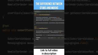 The difference between stubs and mocks with Mockito [upl. by Jehial]