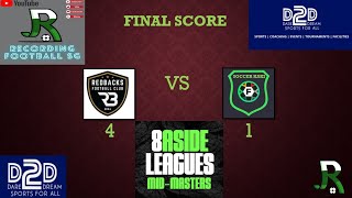 D2D 8asideleagues MidMasters Season 1  Redbacks FC vs Soccer Kaki [upl. by Wendin244]