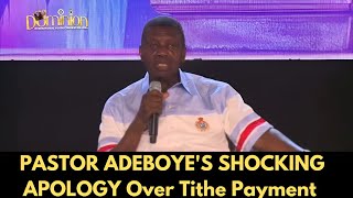 FULL VIDEO PASTOR ADEBOYES SHOCKING APOLOGY Over Tithe Payment Controversy [upl. by Jerrie227]