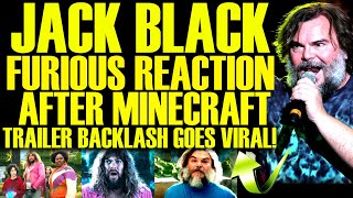 JACK BLACK ATTACKS FANS AFTER MINECRAFT MOVIE TRAILER BACKLASH HITS WORLD RECORD A TOTAL FAILURE [upl. by Edva412]