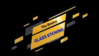 Glass Etching Basics wecreate engraving [upl. by Cone]