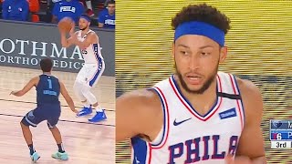 Ben Simmons Turns Into Stephen Curry With A 3 Pointer Sixers vs Grizzlies [upl. by Ocker]