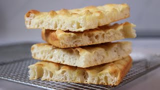 Super Simple Focaccia  No Kneading Just a 30 Second Mix with a Spoon [upl. by Colbert]