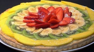 Receta Tarta de hojaldre con crema pastelera y frutas  Recetas de cocina tutorial Loli Domínguez [upl. by Menell]