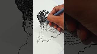 😱shiv ji drawing with pen  lord shiv easy drawing ideas viral art shiv shorts god drawing [upl. by Pearla]