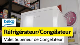 Comment remplacer le volet supérieur et les charnières du congélateur dun réfrigérateur Beko [upl. by Ky583]