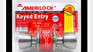 Amerilock DIY Door Knob Installation Paano magkabit ng door knob sa pintuan [upl. by Wanids34]