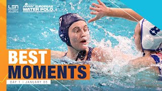 Garcia Rogers and More  Best Moments Day 1  European Water Polo Championships 2024  Eindhoven [upl. by Comfort]