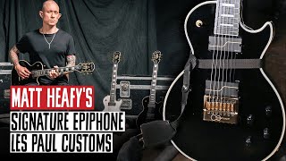 Matt Heafys Signature Epiphone Les Paul Customs amp Dunlop Jazz III Picks [upl. by Jasisa]