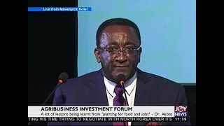 Agribusiness Investment Forum  News Desk on Joy News 31017 [upl. by Annahsed666]