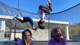 I surprised My Kids With a New Trampoline amp Camari With A Bike [upl. by Ofelia100]