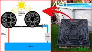 🏊​ Cómo funciona un calentador solar casero de piscina y cómo hacer uno Shorts [upl. by Elleirad]