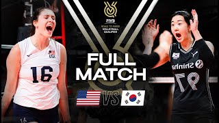 🇺🇸 USA vs 🇰🇷 KOR  Paris 2024 Olympic Qualification Tournament  Full Match  Volleyball [upl. by Cired606]