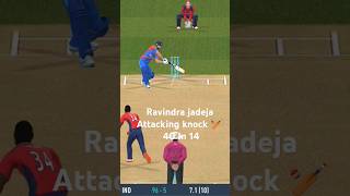 Ravindra jadeja Attacking knock 🏏 40 In 14 shorts cricket RC24 [upl. by Rich440]