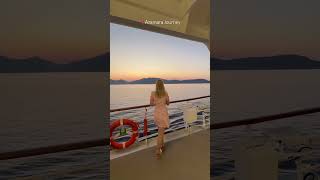 I MISS THIS take me back now cruise travel athens cruiseship azamara sunset travel [upl. by Enajyram]