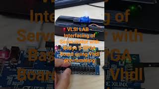 VLSI lab  Interfacing of servo motor with BASYS 3 FPGA board [upl. by Mehalek]