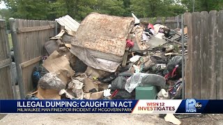 Neighbor catches man dumping trash in McGovern Park [upl. by Ashraf101]