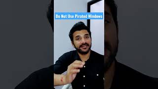 Do Not Use Pirated Windows shorts [upl. by Ursula]