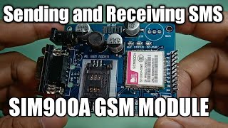 SIM900A GSM Module and Arduino Sending and Receiving SMS Using AT Commands [upl. by Hentrich528]