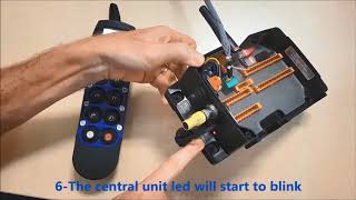 Pairing procedure for Scanreco G4 Handy radio remote controls [upl. by Delsman962]