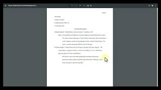 MLA 9th ed Formatting Annotated Bibliographies in Google Docs [upl. by Agneta]