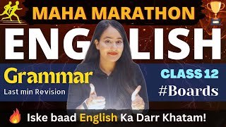 🔥GRAMMAR MARATHON REVISION For Class 12 Boards By shafaquenaaz ​ [upl. by Michey]