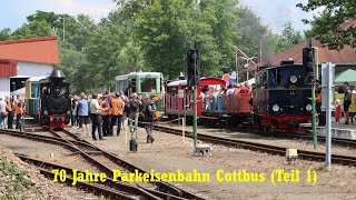 70 Jahre Parkeisenbahn Cottbus mit Gastfahrzeugen im Juni 2024 Teil 1 [upl. by Madison]