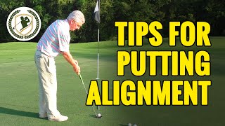 GOLF PUTTING TIPS  2 TIPS FOR BETTER GOLF PUTTING ALIGNMENT [upl. by Mateya9]