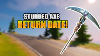 Studded Axe Return DATE in Fortnite Item Shop Studded Axe Coming Back 2022 Chapter 3 [upl. by Mavis]