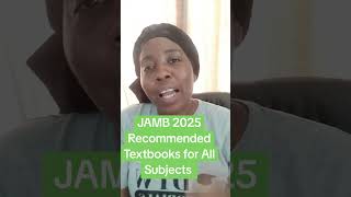 JAMB Recommended Textbooks 2025 jamb2025 jamb dtwtutorials [upl. by Nwavahs163]