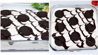 Oreo dessert recipe Oreo recipe Oreo pudding Recipe  Oreo Cake  by Chatkhare dar khane [upl. by Assil]