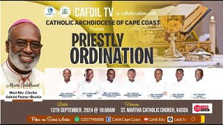 Catholic Archdiocese of Cape Coast Priestly Ordination 2024 St Martha Catholic Church Kasoa [upl. by Ahsiyn]