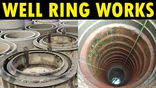 Well Ring Works  Concrete Well ring Construction and Well ring Installation [upl. by Katy113]