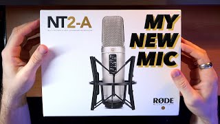 MY NEW MIC RODE NT2A Unboxing [upl. by Ahseila256]