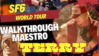 Walkthrough Terry en World Tour  Street Fighter 6 [upl. by Namya]