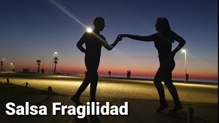 Salsa Dance at sunset  music Fragilidad Milagros Pinera e Sanmera [upl. by Rex]