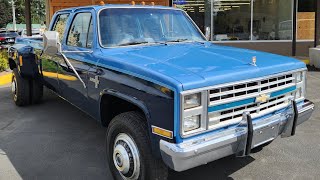 1985 Chevrolet 3500 Silverado 4x4 90k miles [upl. by Pebrook856]