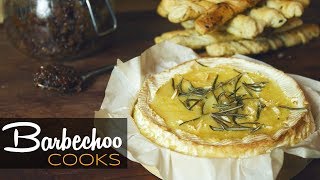 Chilli Bacon Jam and Baked Camembert  Recipe  Barbechoo Cooks [upl. by Benia]