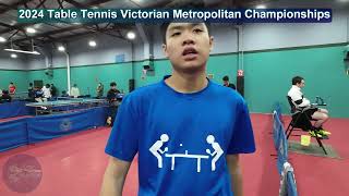 Santoo Shrestha 2056 vs Viet Anh Tran 2055 🏓 Highlights 🏓 2024 Table Tennis Vic Metro Champs [upl. by Llenrep]