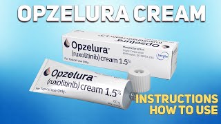 Opzelura cream Ruxolitinib how to use How and when to take it Who cant take Ruxolitinib [upl. by Xenophon]