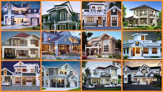 BEST 40 SLOPING ROOF DESIGN IDEAS  Modern House With Traditional Sloping Roofs frontelevation EP2 [upl. by Lynden]