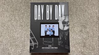 ♡Unboxing TXT 투모로우바이투게더 2023 Season’s Greetings Day By Day♡ [upl. by Joung]