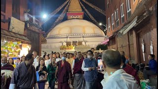 HH Dungsey Garab Rinpochhe at Boudhanath Stupa [upl. by Oluas]