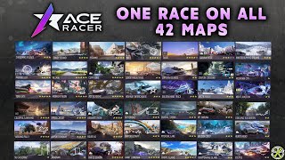 Ace Racer  One race on all 42 maps 2023 [upl. by Eruot]