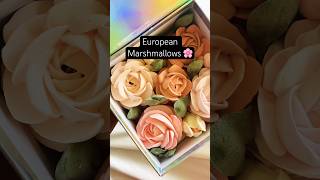 European marshmallow roses using zefir recipe 🌸edibleflower shortvideo [upl. by Renee]