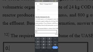 wastewater treatment and recycling nptel week 7 assignment answers [upl. by Luapnaes]