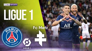 PSG vs Metz  LIGUE 1 HIGHLIGHTS  05212022  beIN SPORTS USA [upl. by Ahtelat]